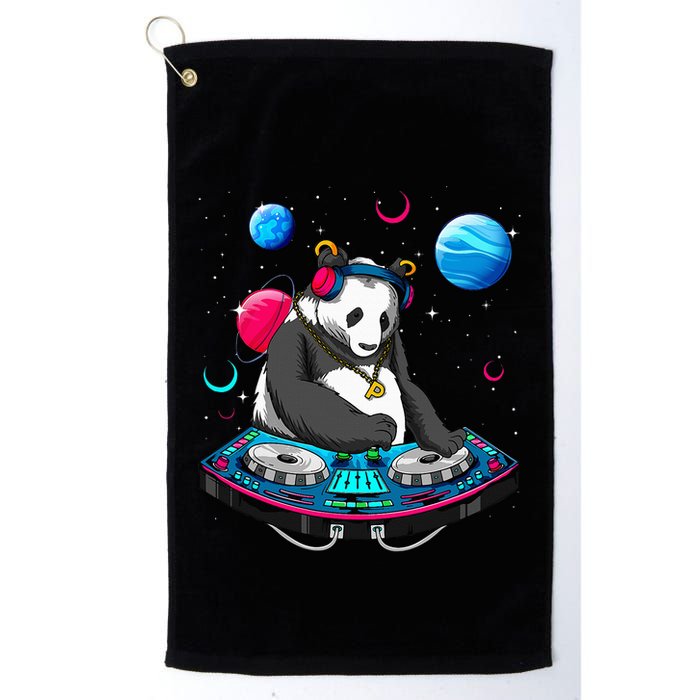 Psychedelic Panda DJEDM Raver Trance Music  Golf Towel