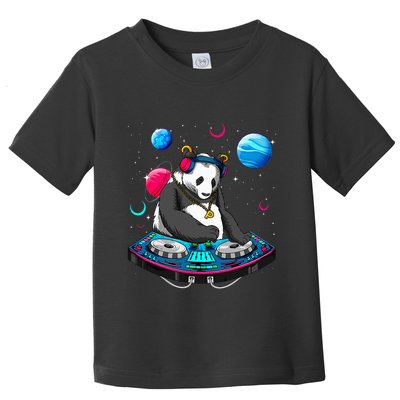 Psychedelic Panda DJEDM Raver Trance Music  Toddler T-Shirt