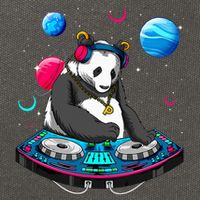 Psychedelic Panda DJEDM Raver Trance Music  Cotton Canvas Backpack