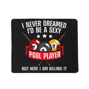 Pool Player Design Stylish and Trendy Billiards Gift Mousepad