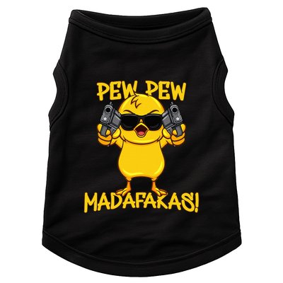 Pew Pew Duck Funny Madafakas Doggie Tank