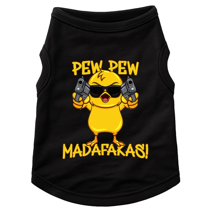 Pew Pew Duck Funny Madafakas Doggie Tank