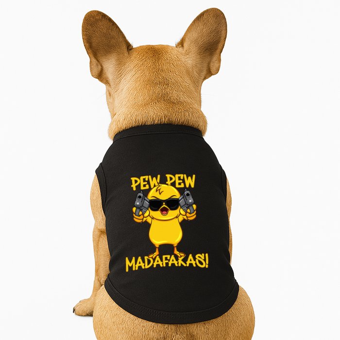 Pew Pew Duck Funny Madafakas Doggie Tank