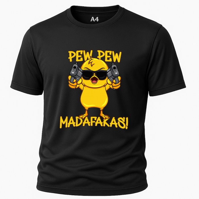 Pew Pew Duck Funny Madafakas Performance Shirt