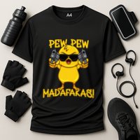Pew Pew Duck Funny Madafakas Performance Shirt