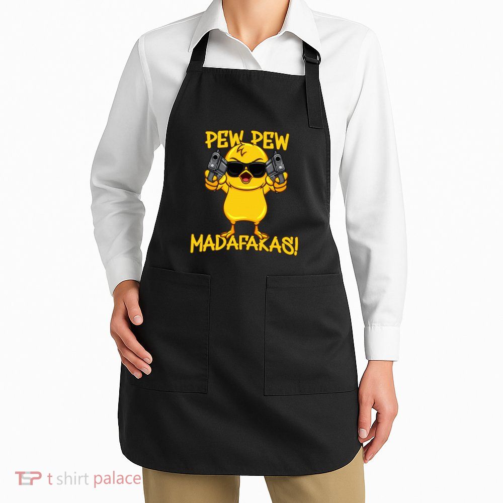 Pew Pew Duck Funny Madafakas Apron