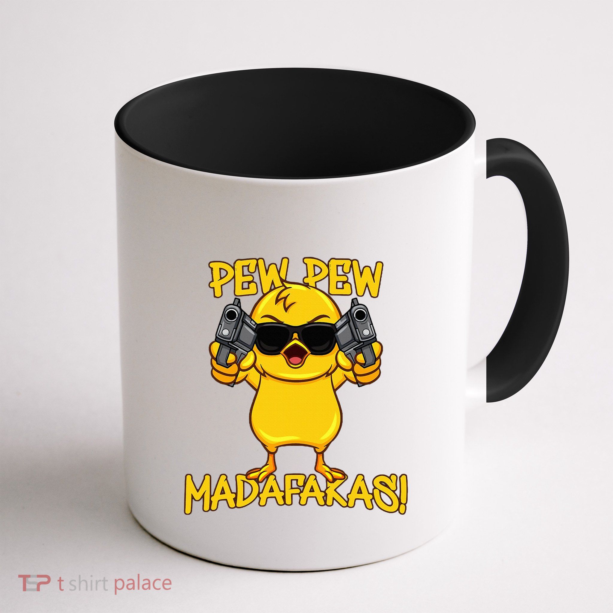 Pew Pew Duck Funny Madafakas Mug