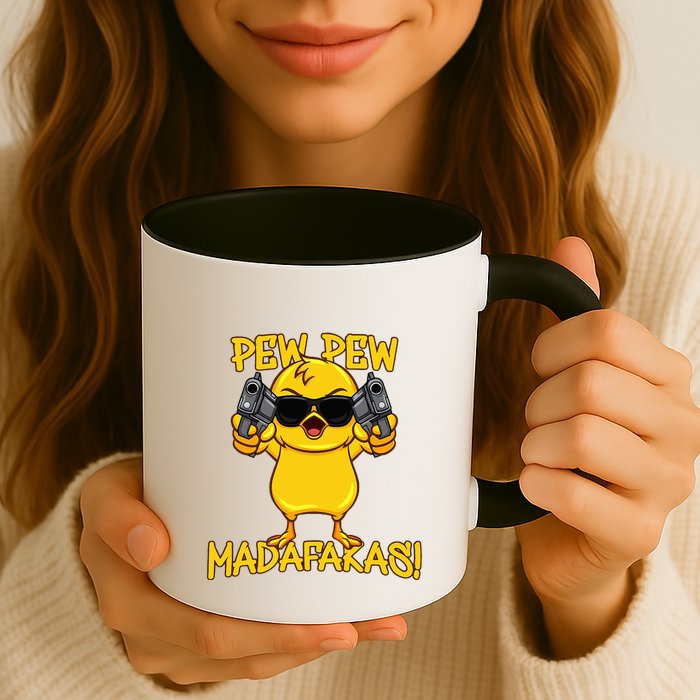 Pew Pew Duck Funny Madafakas Mug