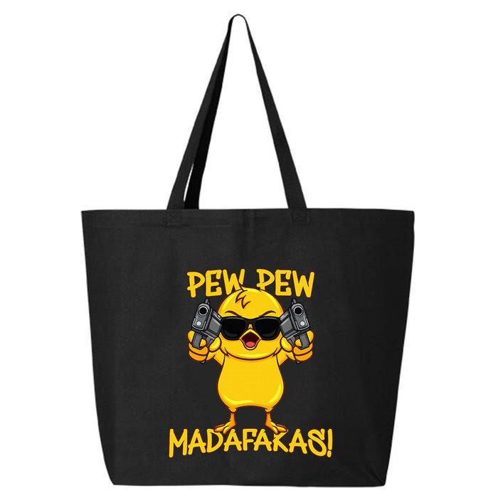 Pew Pew Duck Funny Madafakas 25L Jumbo Tote