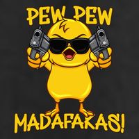 Pew Pew Duck Funny Madafakas 25L Jumbo Tote