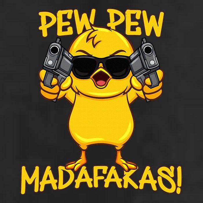 Pew Pew Duck Funny Madafakas 25L Jumbo Tote