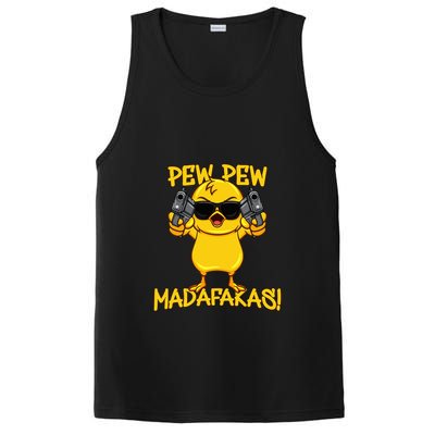 Pew Pew Duck Funny Madafakas PosiCharge Competitor Tank