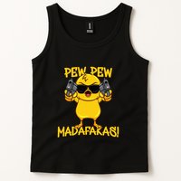 Pew Pew Duck Funny Madafakas Tank Top