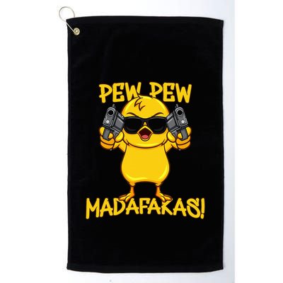 Pew Pew Duck Funny Madafakas Golf Towel
