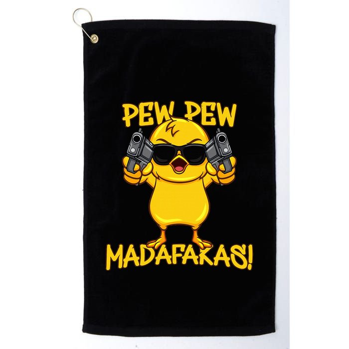 Pew Pew Duck Funny Madafakas Golf Towel