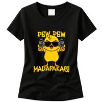 Pew Pew Duck Funny Madafakas Womens T-Shirt