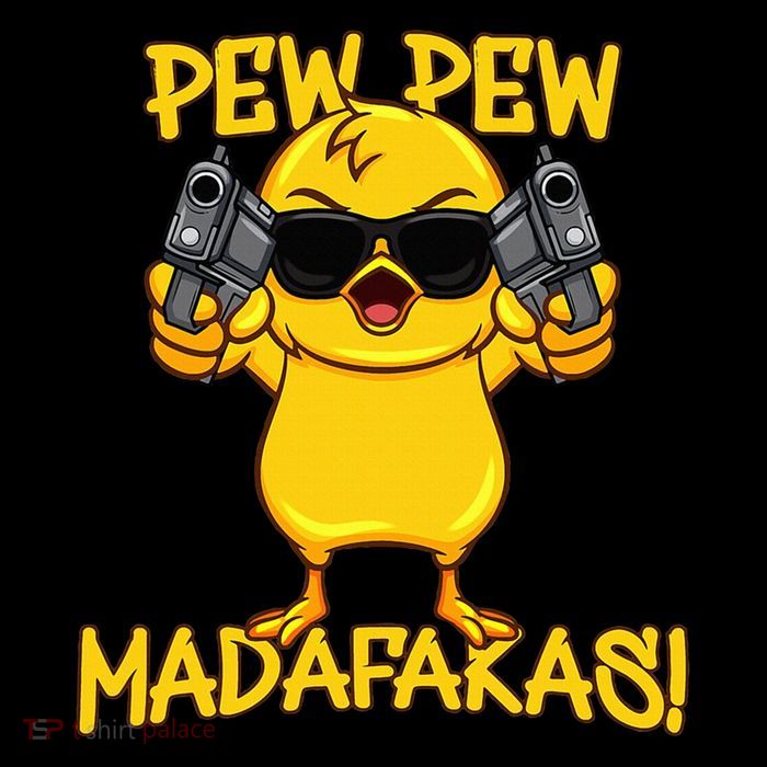 Pew Pew Duck Funny Madafakas Zip Tote Bag