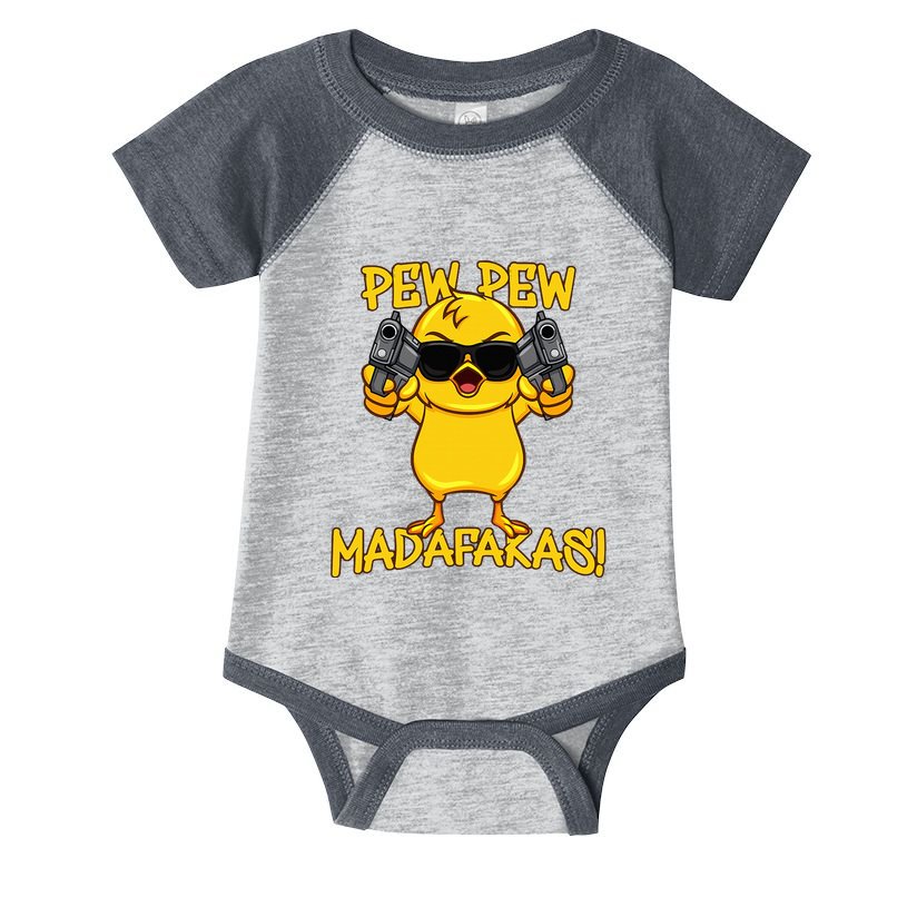Pew Pew Duck Funny Madafakas Infant Baby Jersey Bodysuit