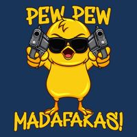 Pew Pew Duck Funny Madafakas Infant Baby Jersey Bodysuit
