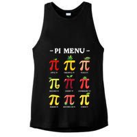 Piu Pi Day 314 Math Teacher Pi Symbol Funny Pie Pun Ladies PosiCharge Tri-Blend Wicking Tank
