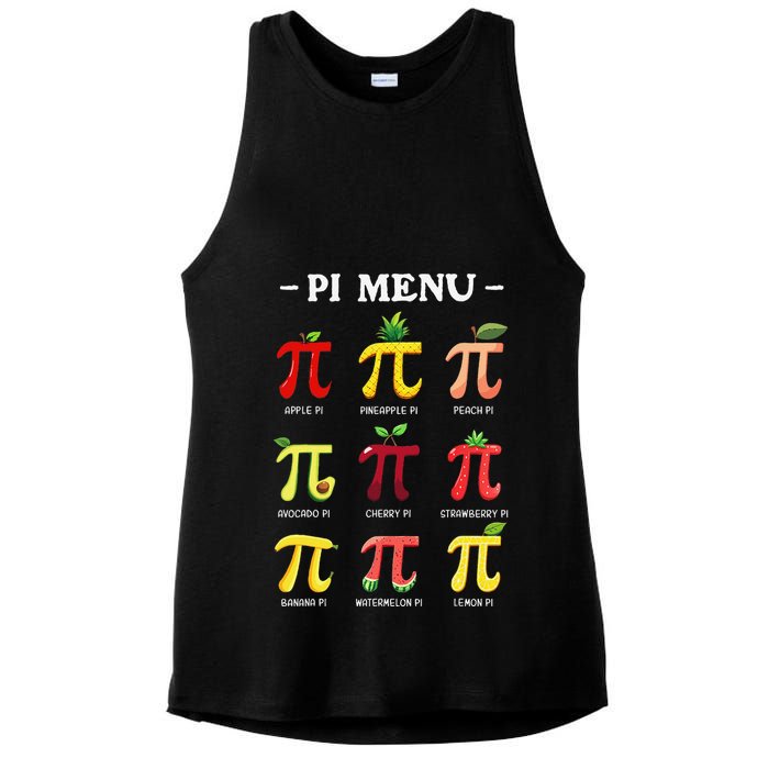 Piu Pi Day 314 Math Teacher Pi Symbol Funny Pie Pun Ladies PosiCharge Tri-Blend Wicking Tank