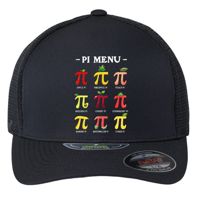 Piu Pi Day 314 Math Teacher Pi Symbol Funny Pie Pun Flexfit Unipanel Trucker Cap
