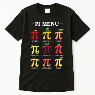 Piu Pi Day 314 Math Teacher Pi Symbol Funny Pie Pun Tall T-Shirt