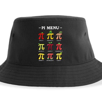 Piu Pi Day 314 Math Teacher Pi Symbol Funny Pie Pun Sustainable Bucket Hat