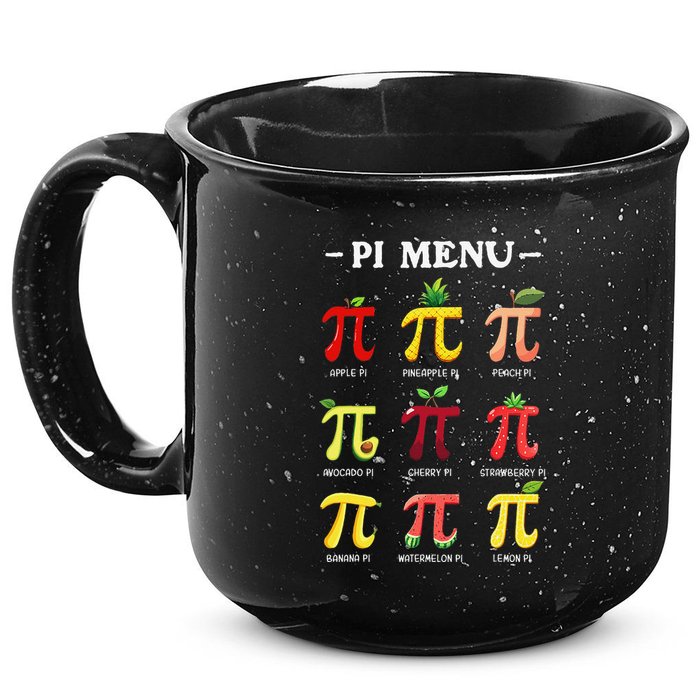 Piu Pi Day 314 Math Teacher Pi Symbol Funny Pie Pun 15oz Campfire Ceramic Mug