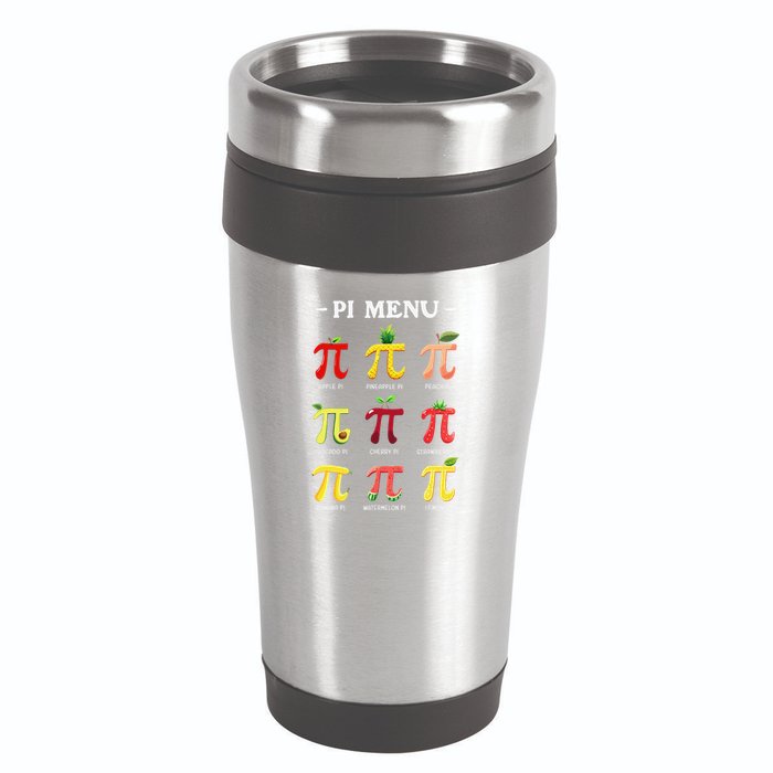 Piu Pi Day 314 Math Teacher Pi Symbol Funny Pie Pun 16oz Travel Tumbler