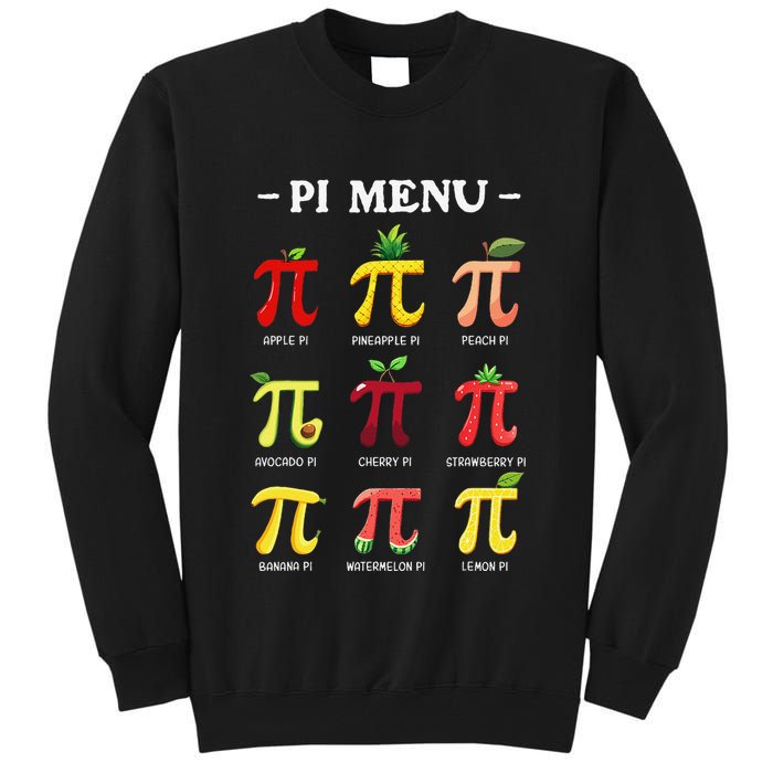 Piu Pi Day 314 Math Teacher Pi Symbol Funny Pie Pun Tall Sweatshirt