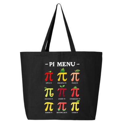 Piu Pi Day 314 Math Teacher Pi Symbol Funny Pie Pun 25L Jumbo Tote