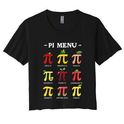 Piu Pi Day 314 Math Teacher Pi Symbol Funny Pie Pun Crop Top