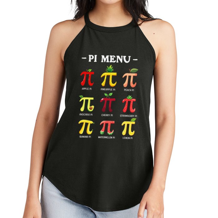 Piu Pi Day 314 Math Teacher Pi Symbol Funny Pie Pun Women's Perfect Tri Rocker Tank