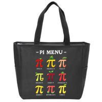 Piu Pi Day 314 Math Teacher Pi Symbol Funny Pie Pun Zip Tote Bag