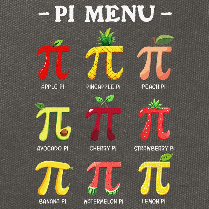 Piu Pi Day 314 Math Teacher Pi Symbol Funny Pie Pun Cotton Canvas Backpack