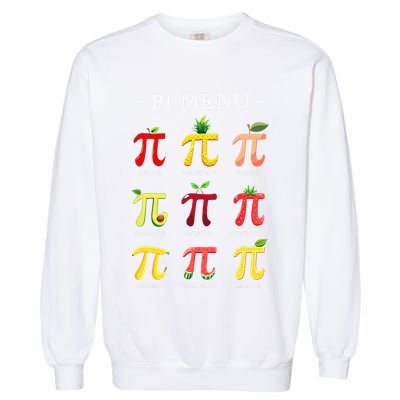 Piu Pi Day 314 Math Teacher Pi Symbol Funny Pie Pun Garment-Dyed Sweatshirt