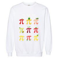 Piu Pi Day 314 Math Teacher Pi Symbol Funny Pie Pun Garment-Dyed Sweatshirt