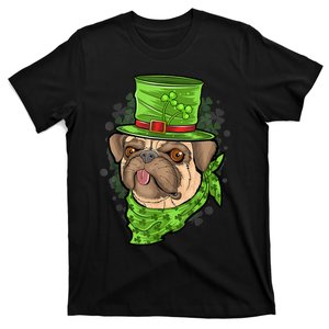 Pug Puppy Dog funny green St Patrick's Day T-Shirt