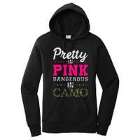 Pretty Pink Dangerous In Camo Hunter Women's Pullover Hoodie