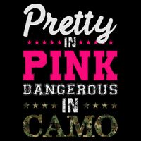 Pretty Pink Dangerous In Camo Hunter Cooling Performance Long Sleeve Crew