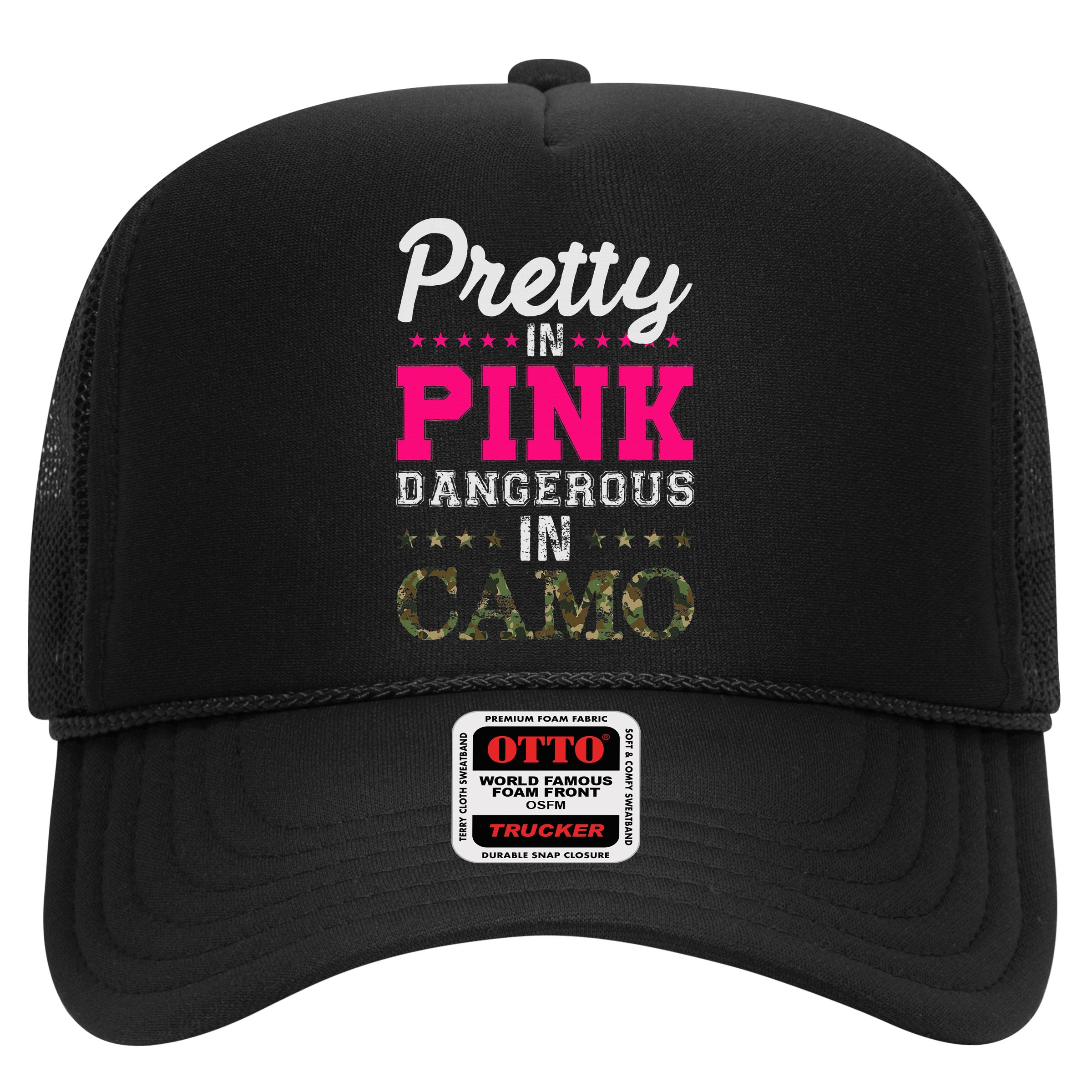 Pretty Pink Dangerous In Camo Hunter Hat