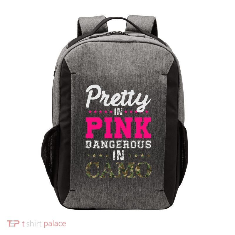 Pretty Pink Dangerous In Camo Hunter Vector Backpack