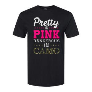 Pretty Pink Dangerous In Camo Hunter Softstyle® CVC T-Shirt