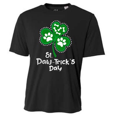 Paw Print Dog Owner Lover St Patricks Day Shamrock Cooling Performance Crew T-Shirt