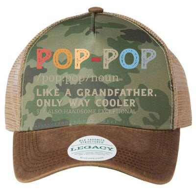 Pop Pop Definition Like A Grandfather Only Way Cooler Legacy Tie Dye Trucker Hat