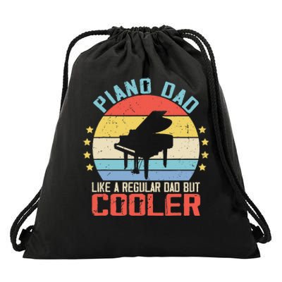 Pianist Piano Dad Like A Regular Dad Funny Piano Player Drawstring Bag