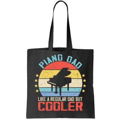 Pianist Piano Dad Like A Regular Dad Funny Piano Player Tote Bag