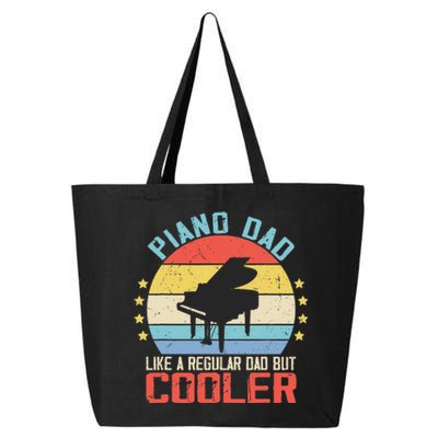 Pianist Piano Dad Like A Regular Dad Funny Piano Player 25L Jumbo Tote