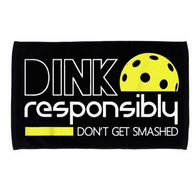 Pickleball Player Dink Responsibly Don't Get Smashed Microfiber Hand Towel